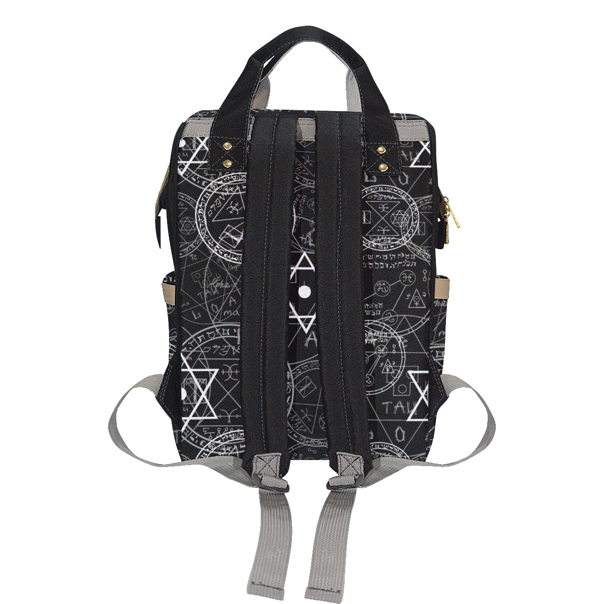 Pentagram Pattern Print Design A01 Diaper Bag Backpack