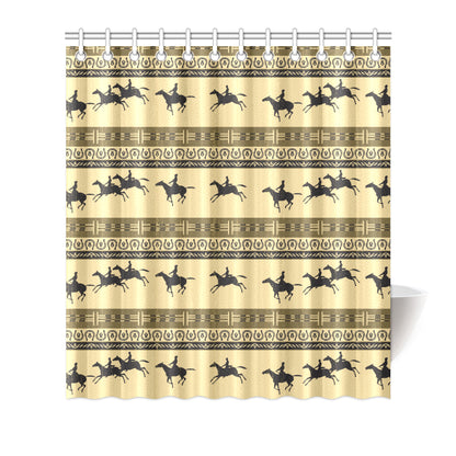 Horse Pattern Prnt Shower Curtain