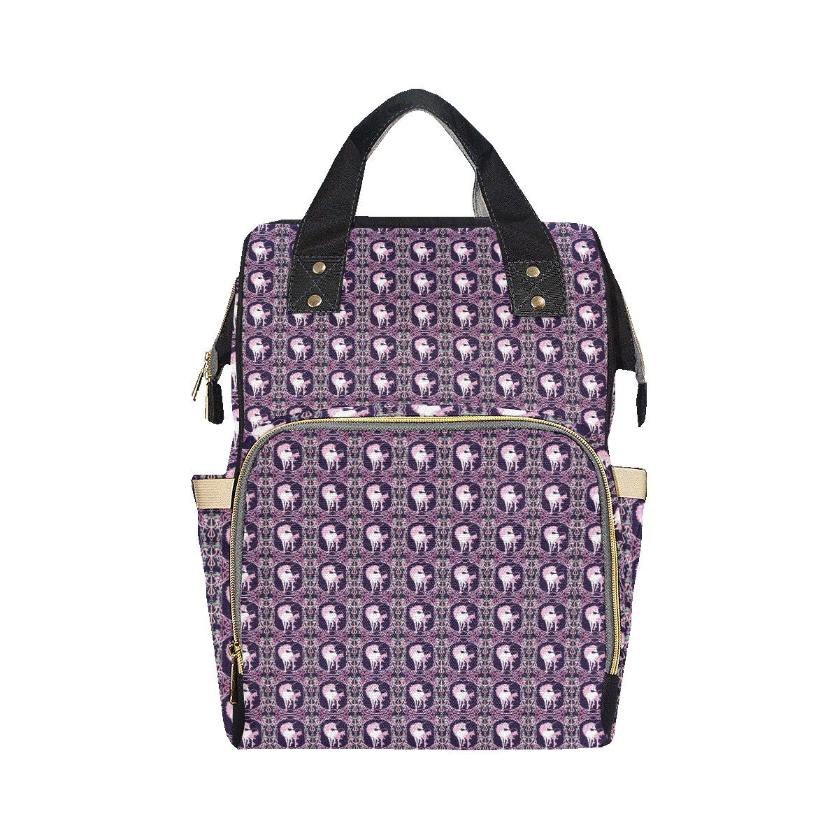 Unicorn Fantastic Flower Diaper Bag Backpack