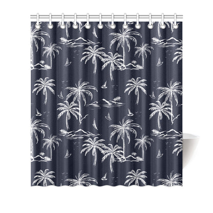 Pacific island Pattern Print Design A02 Shower Curtain