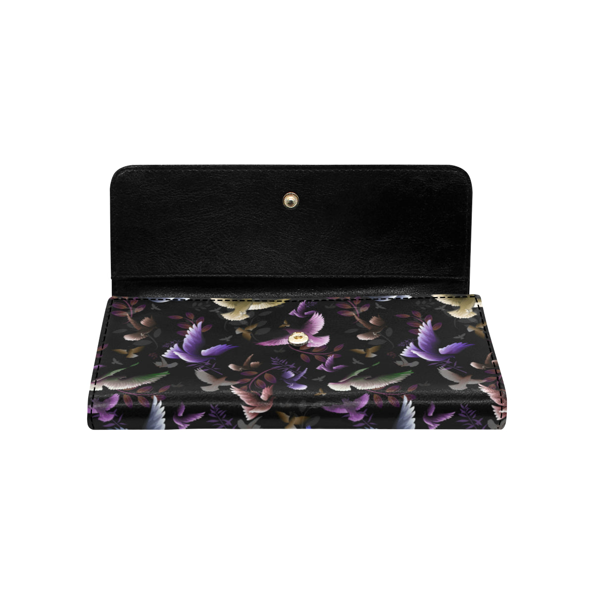 Pigeon Pattern Print Design 01 Women's Trifold Wallet