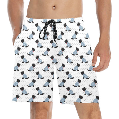 Scottish Terriers Print Design LKS3013 Men's Swim Trunks Beach Shorts