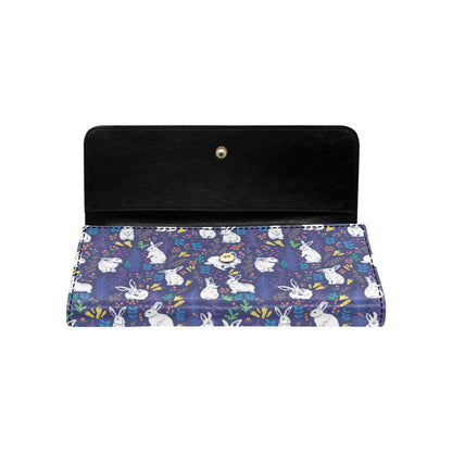 Bunny Pattern Print Design 01 Women's Trifold Wallet