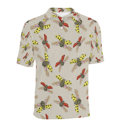 Ladybug Pattern Print Design 04 Men Polo Shirt
