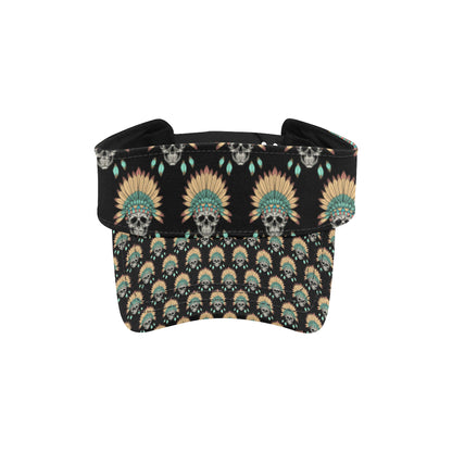 American indian Skull Pattern Unisex Sun Visor
