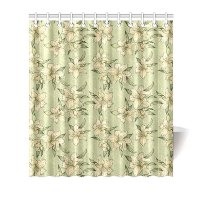 Lily Pattern Print Design LY06 Shower Curtain