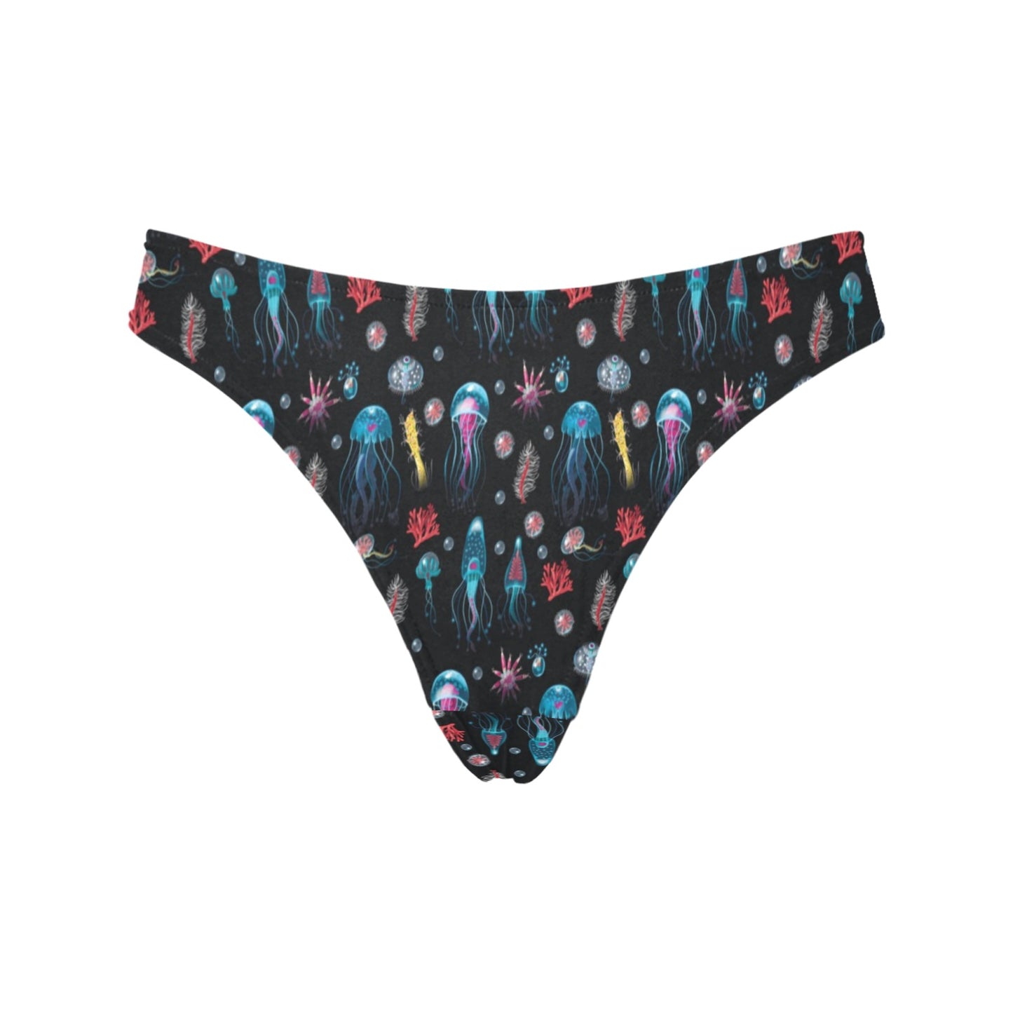 Jellyfish Underwater Print Women's Thongs