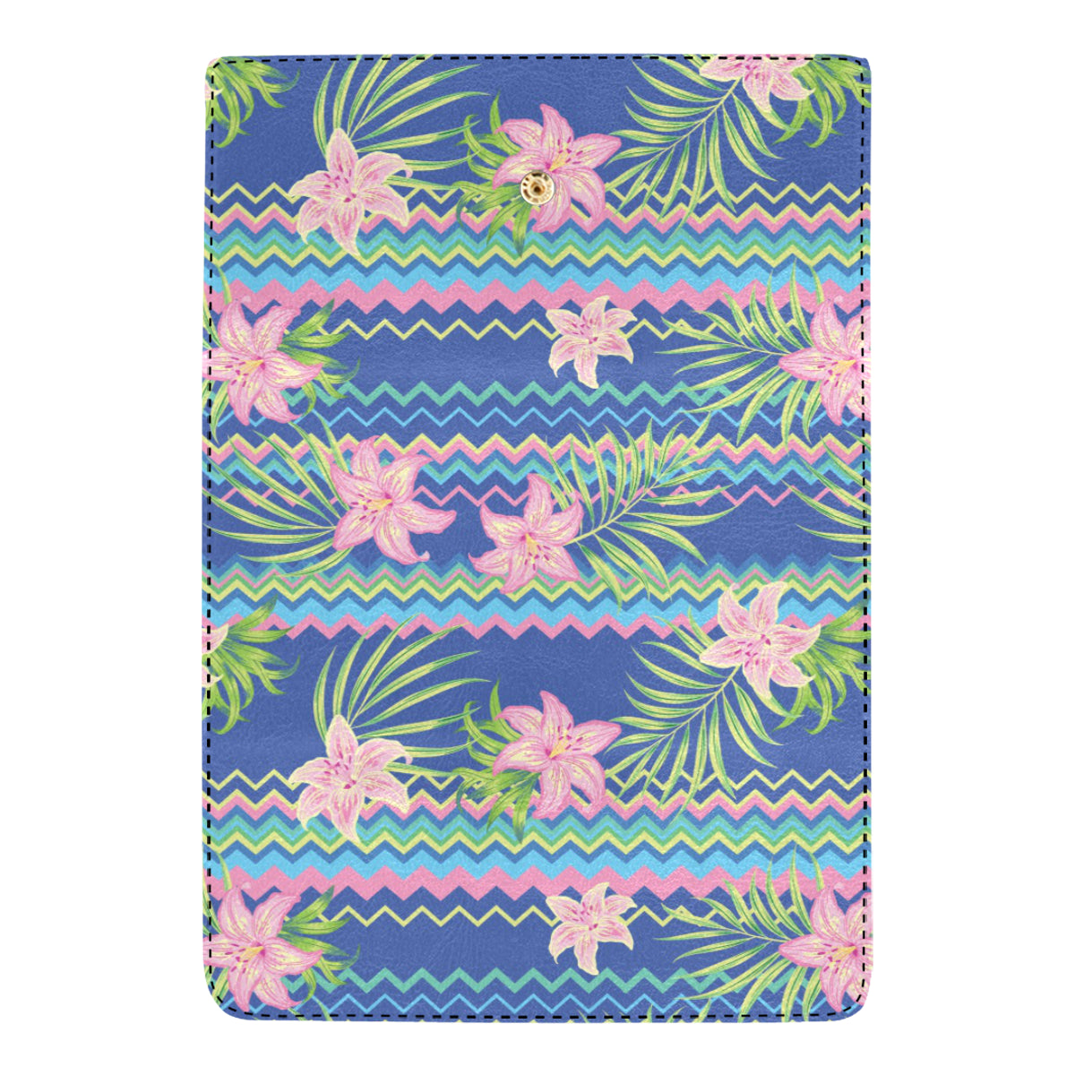 Lily Pattern Print Design LY015 Women's Trifold Wallet