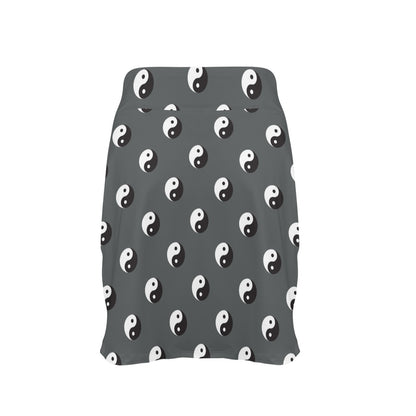 Yin Yang Print Design LKS303 17" Golf & Pickleball Skort with Pockets
