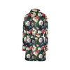 Summer Floral Print Design LKS303 Women's Fleece Robe