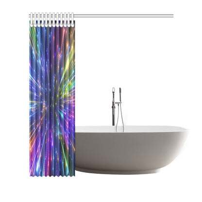 Celestial Rainbow Speed Light Shower Curtain