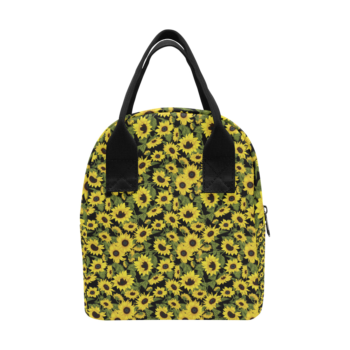 Sunflower Fresh Bright Color Print Insulated Lunch Bag