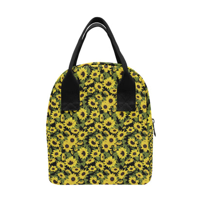 Sunflower Fresh Bright Color Print Insulated Lunch Bag
