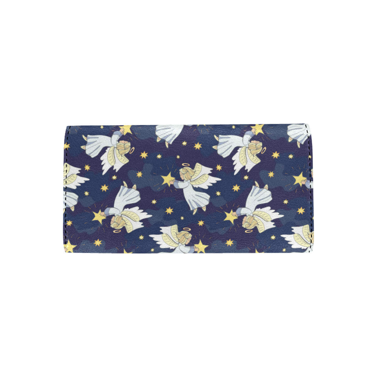 Angel Pattern Print Design 06 Women's Trifold Wallet