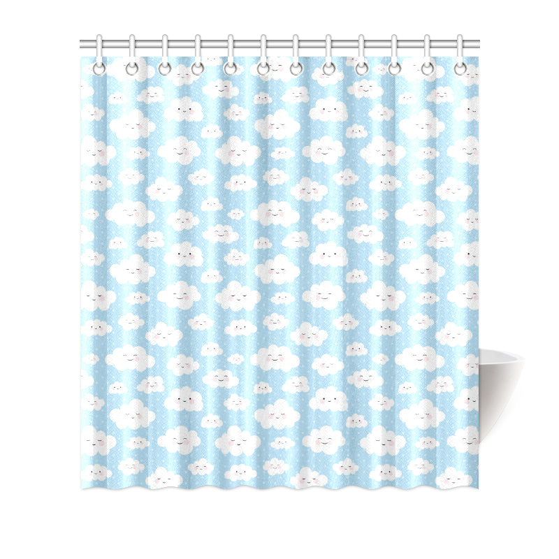 Cloud  Pattern Print Design 02 Shower Curtain