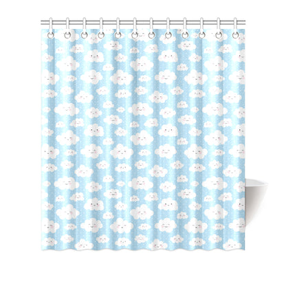Cloud  Pattern Print Design 02 Shower Curtain