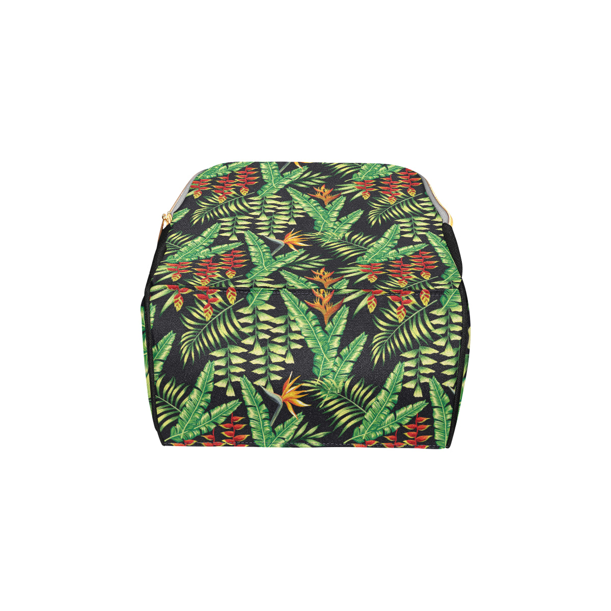 Hawaiian Flower Tropical Palm Leaves Diaper Bag Backpack