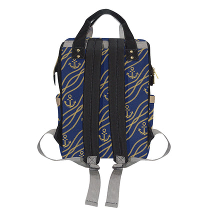 Nautical Anchor Rope  Pattern Diaper Bag Backpack