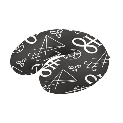 Pentagram Pattern Print Design A04 U-Shaped Travel Neck Pillow