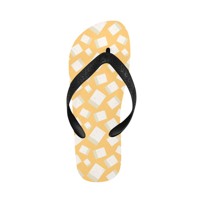 Tofu Print Design LKS302 Flip Flops