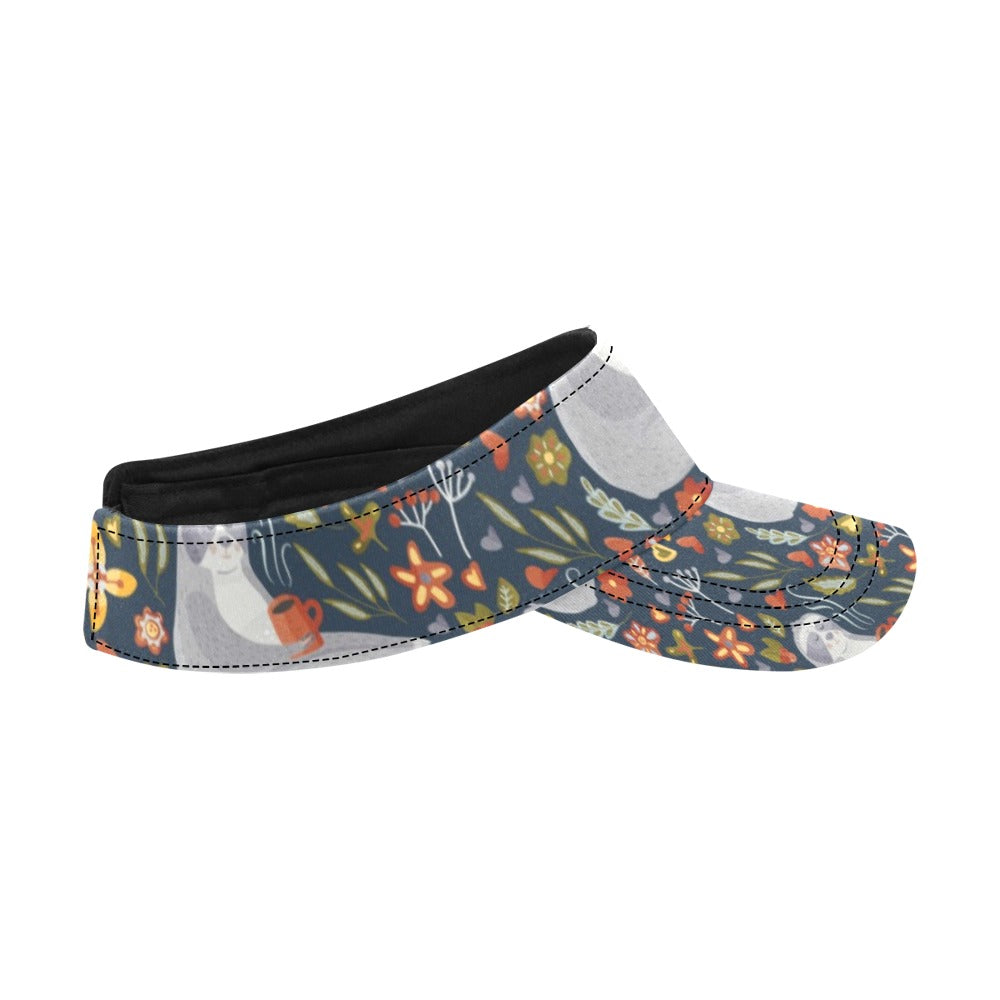Sloth Print Design LKS303 Unisex Sun Visor