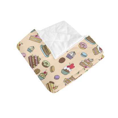 Cake Pattern Print Design 03 Premium Quilt