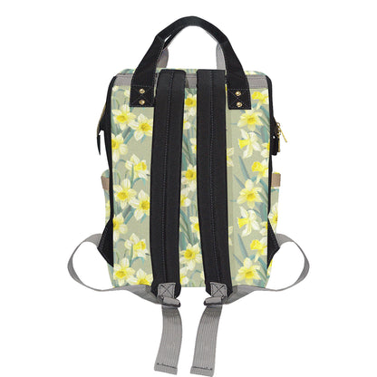 Daffodils Pattern Print Design DF01 Diaper Bag Backpack