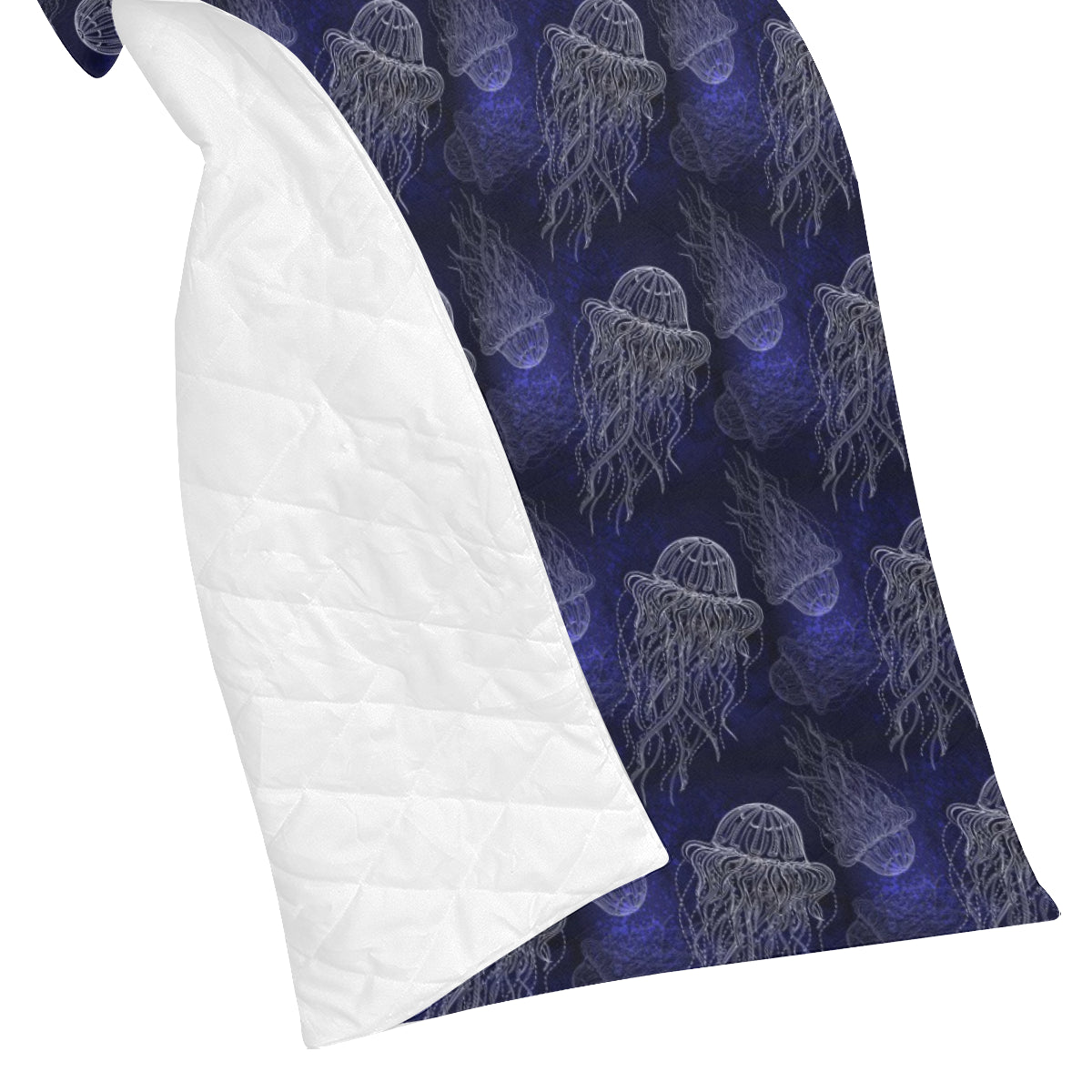 Jellyfish Pattern Print Design 02 Premium Quilt