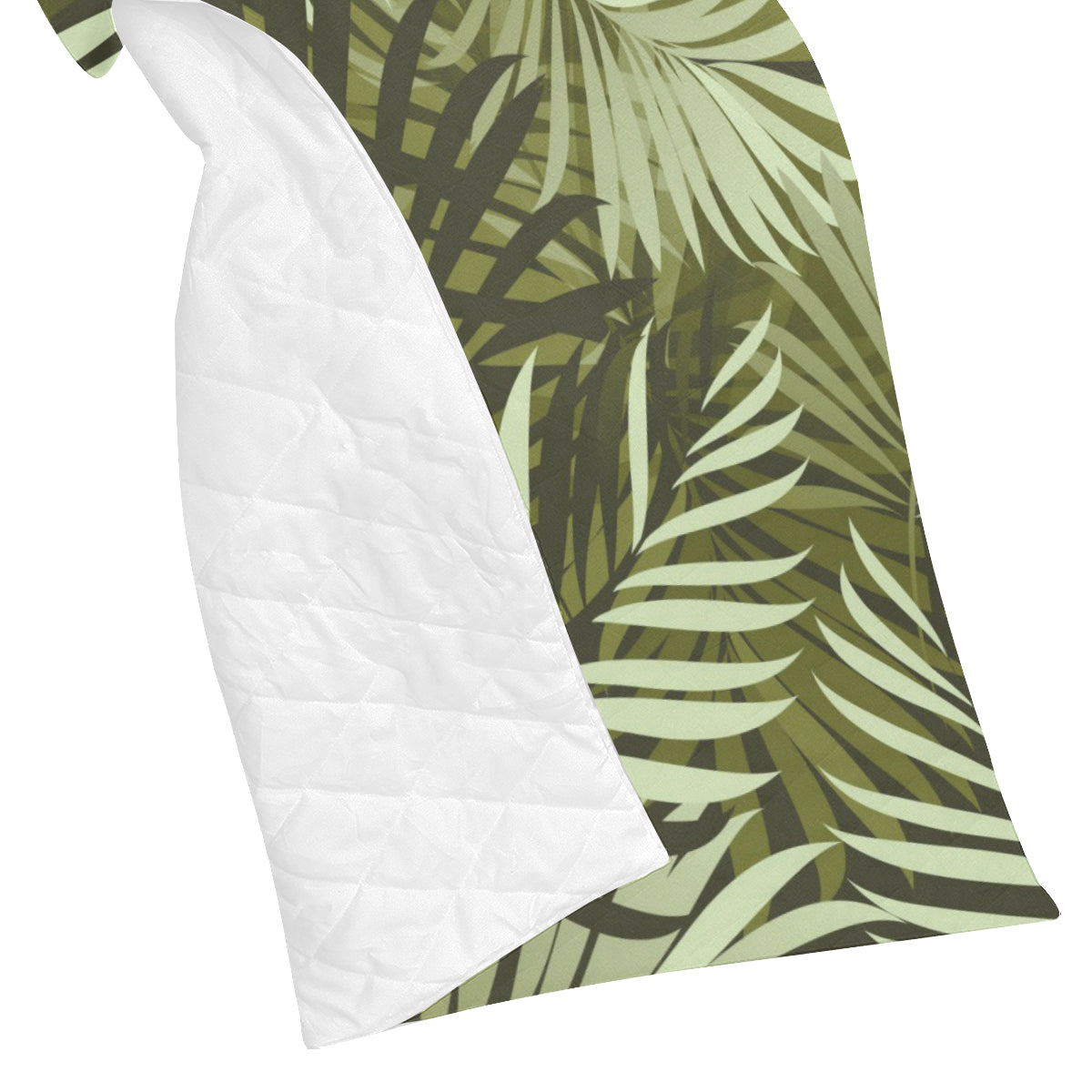 Palm Leaves Pattern Print Design PL05 Premium Quilt