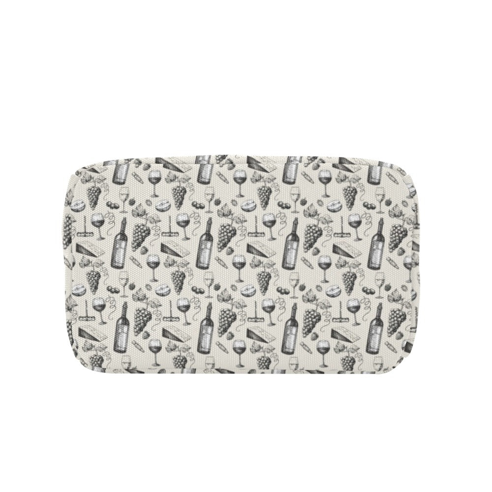 Wine Themed Print Design LKS306 Insulated Lunch Bag