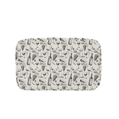 Wine Themed Print Design LKS306 Insulated Lunch Bag