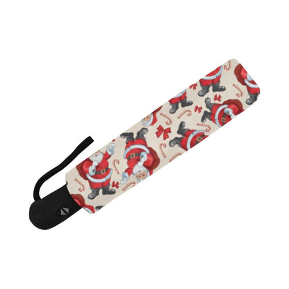 Santa Christmas Themed Print Design LKS302 Anti-UV Automatic Umbrella