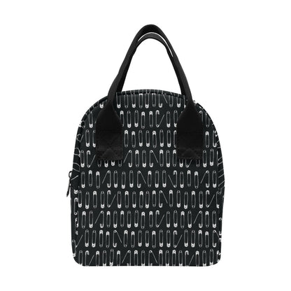 Safety Pin Print Design LKS302 Insulated Lunch Bag