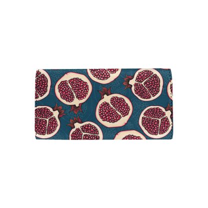 Pomegranate Pattern Print Design PG02 Women's Trifold Wallet