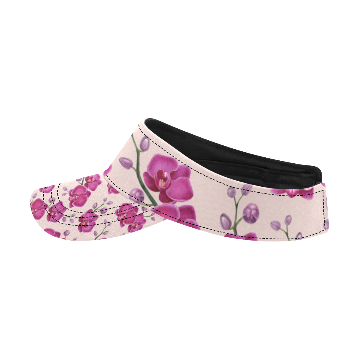 Orchid Purple Pattern Print Design OR04 Unisex Sun Visor