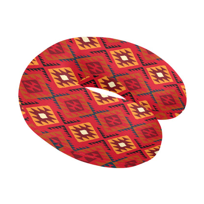 Aztec Pattern Print Design 06 U-Shaped Travel Neck Pillow