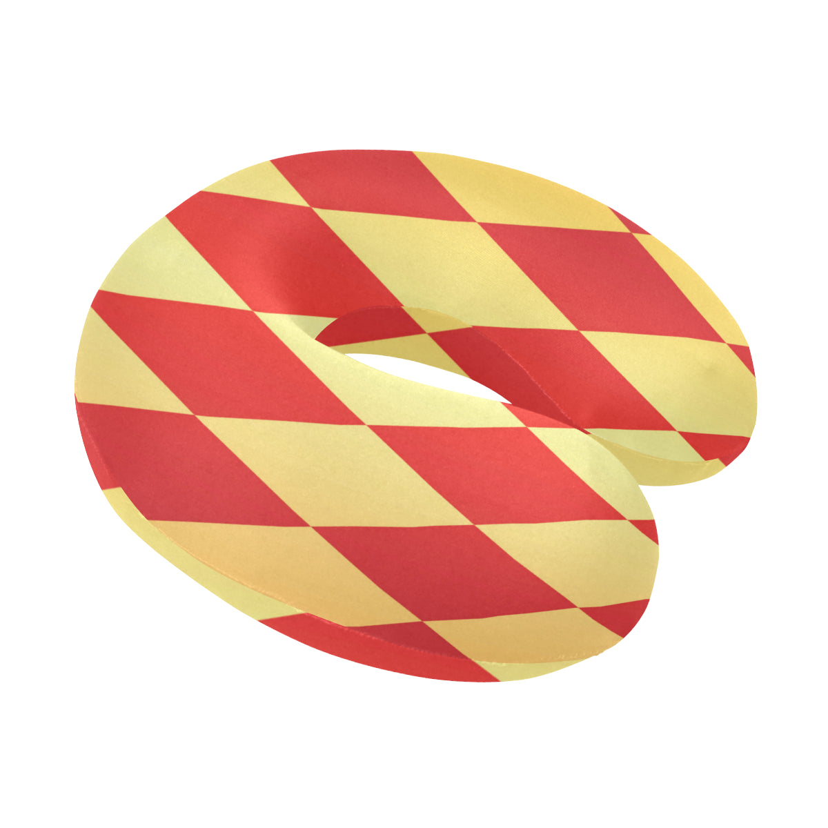 Harlequin Pattern Print Design 03 U-Shaped Travel Neck Pillow