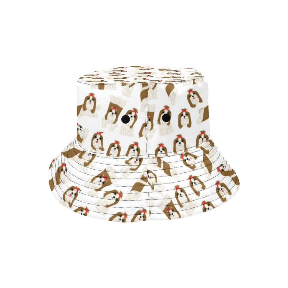 Shih Tzu Print Design LKS302 Unisex Bucket Hat