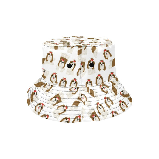 Shih Tzu Print Design LKS302 Unisex Bucket Hat