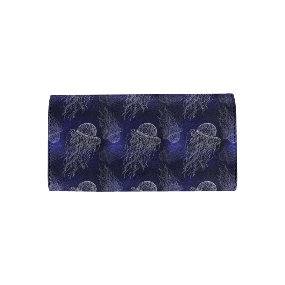 Jellyfish Pattern Print Design 02 Women's Trifold Wallet