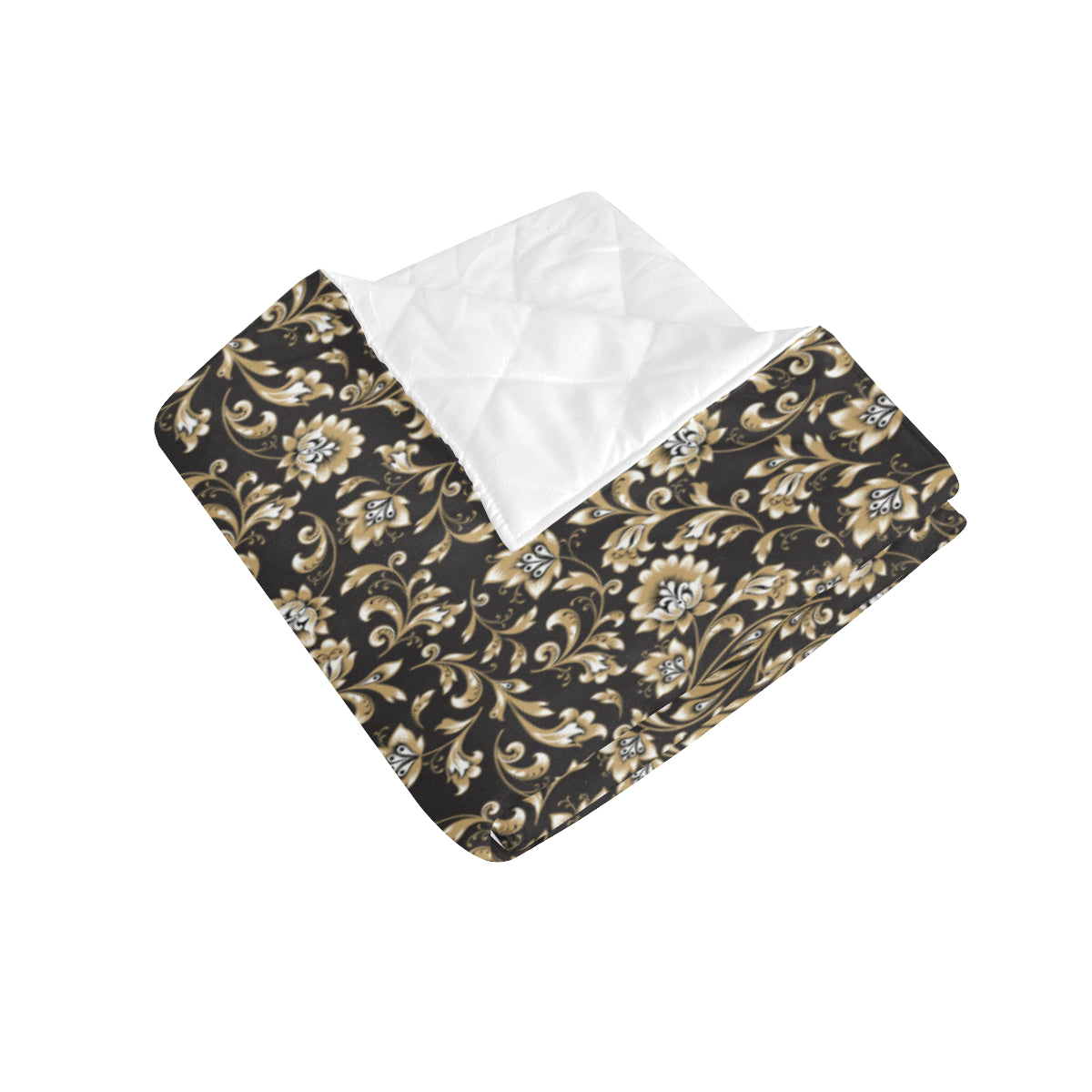 Brocade Pattern Print Design 03 Premium Quilt