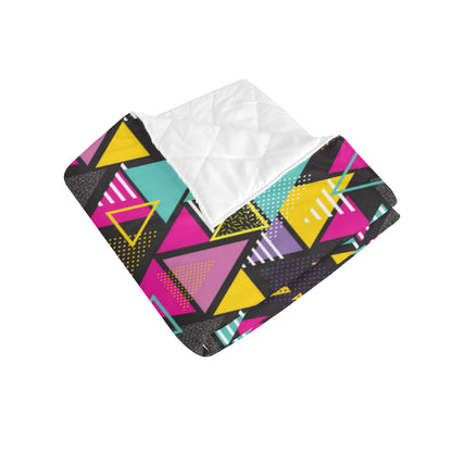 Geometric Colorful Pattern Print Design 02 Premium Quilt