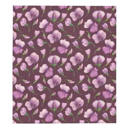 Peony Pattern Print Design PE010 Premium Quilt