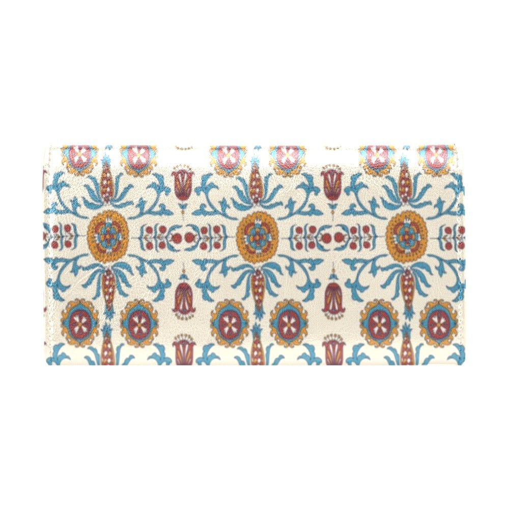 Suzani Print Design LKS301 Women's Trifold Wallet