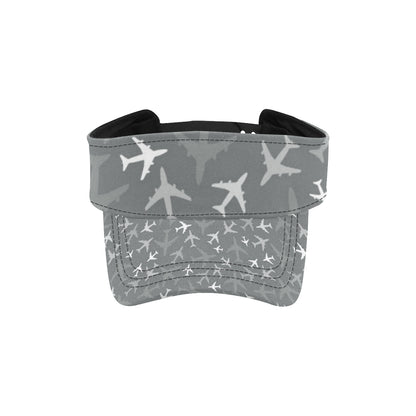Airplane Pattern Print Design 02 Unisex Sun Visor