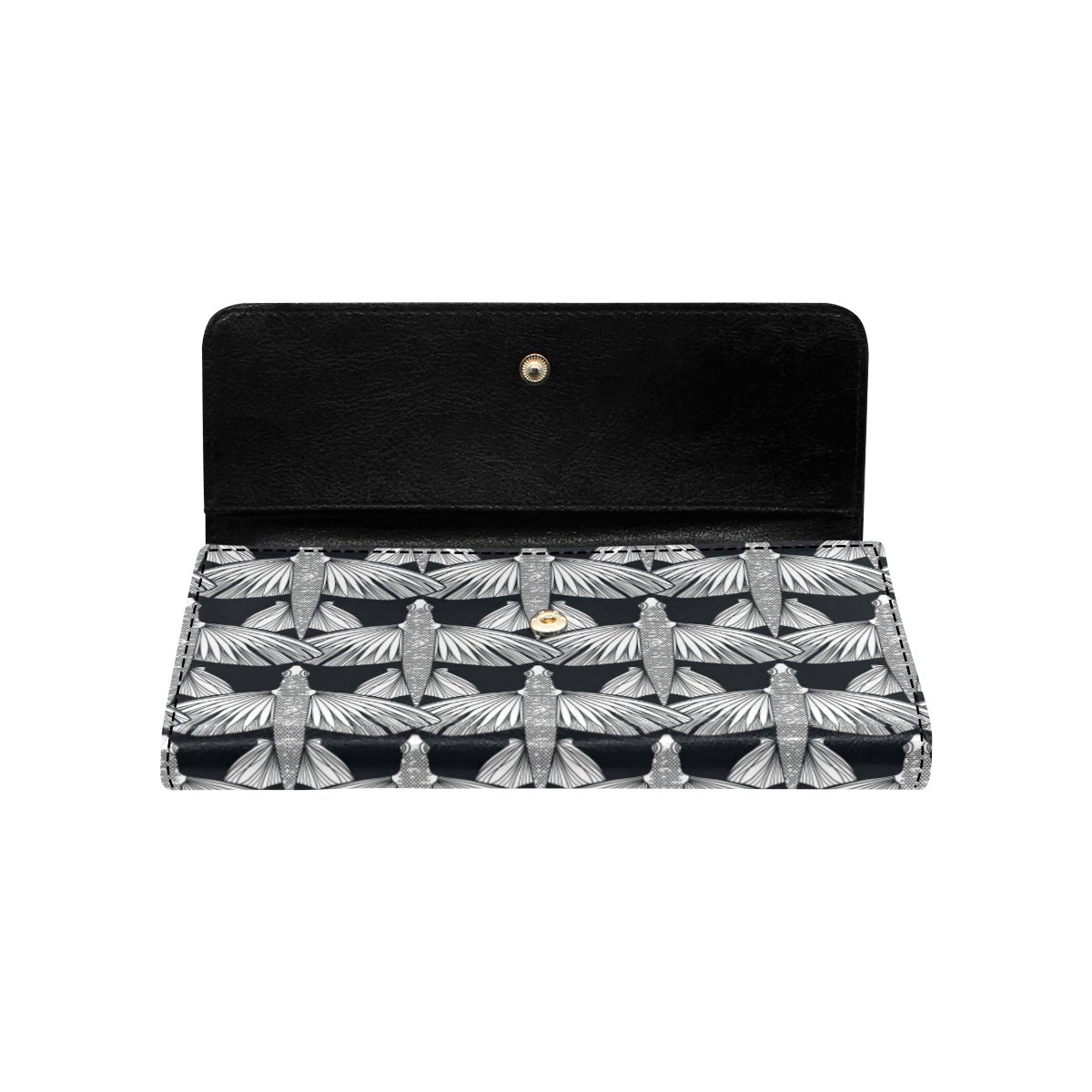 Flying Fish Pattern Print Design 03 Women's Trifold Wallet