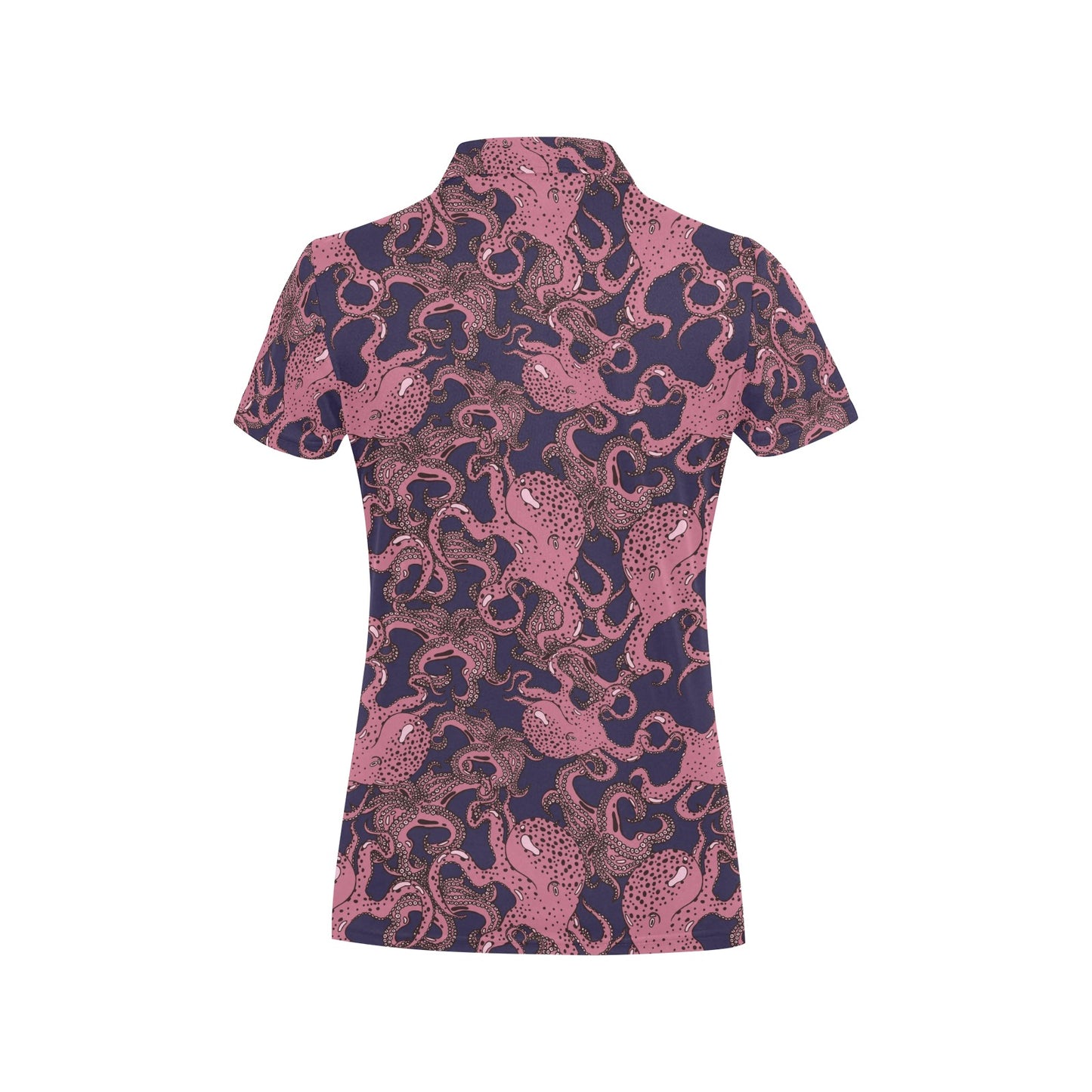 Octopus Pattern Print Design A03 Women's Polo Shirt