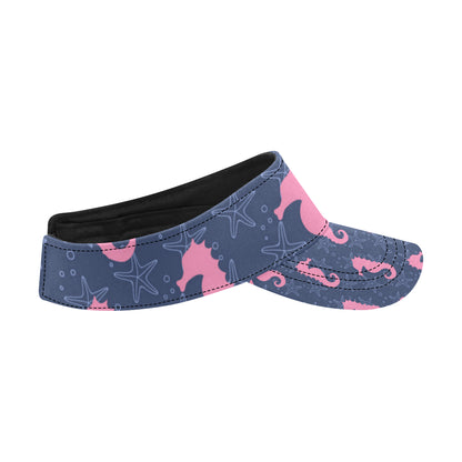 SeaHorse Pink Pattern Print Design 02 Unisex Sun Visor