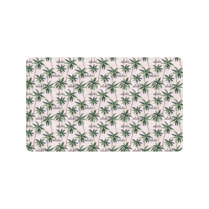 Aloha Beach Pattern Design Themed Print Rubber Doormat
