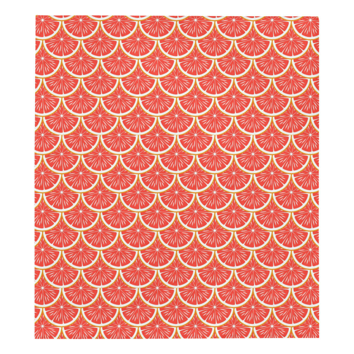 Grapefruit Pattern Print Design GF07 Premium Quilt